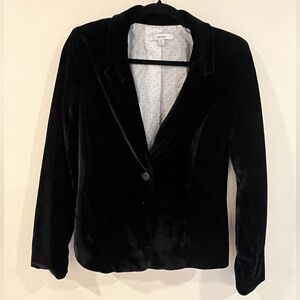 Kensie Velvet Blazer Black XS NWOT